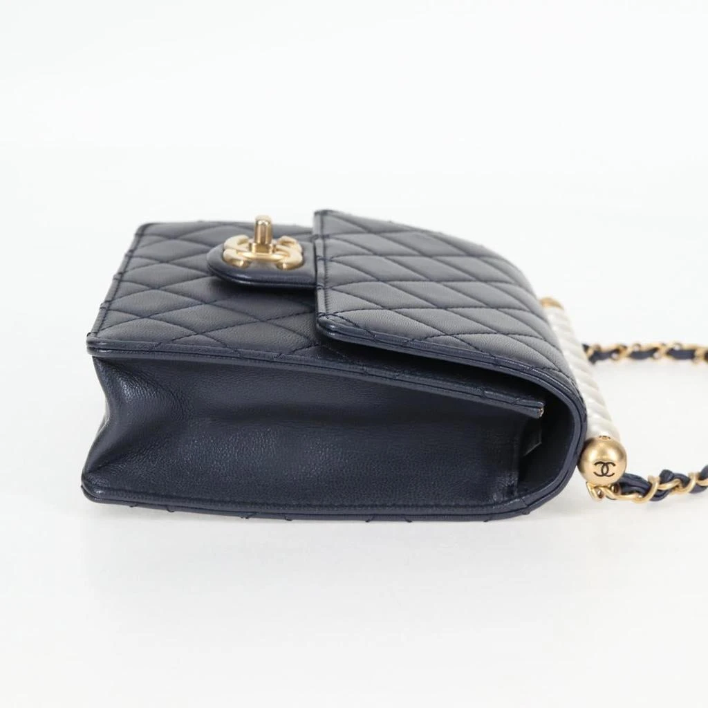 Chanel ivory Bag Leather Clutch Bag (Pre-Owned) 4