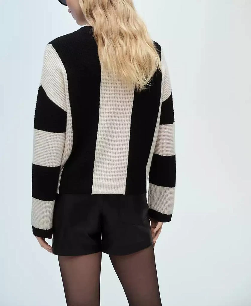 Mango Women's Striped Knit Sweater 3