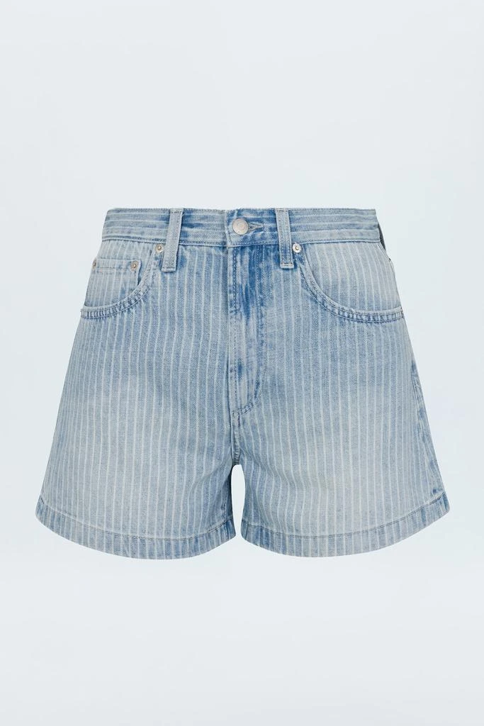 Pistola Denim Saige High Rise Short - Canopy Stripe 6