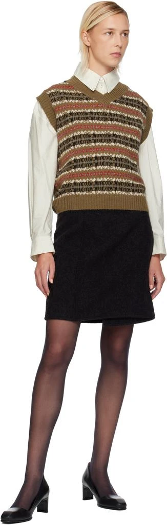 Weekend Max Mara Brown Fleres Jacquard Vest 4