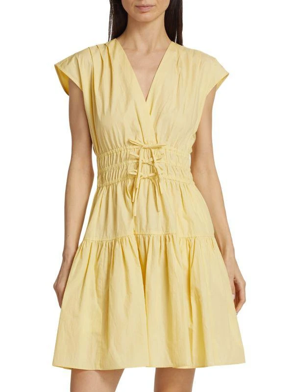 strapless open back dress Derek Lam 10 Crosby Lotte Mixed Media Dress main image 0