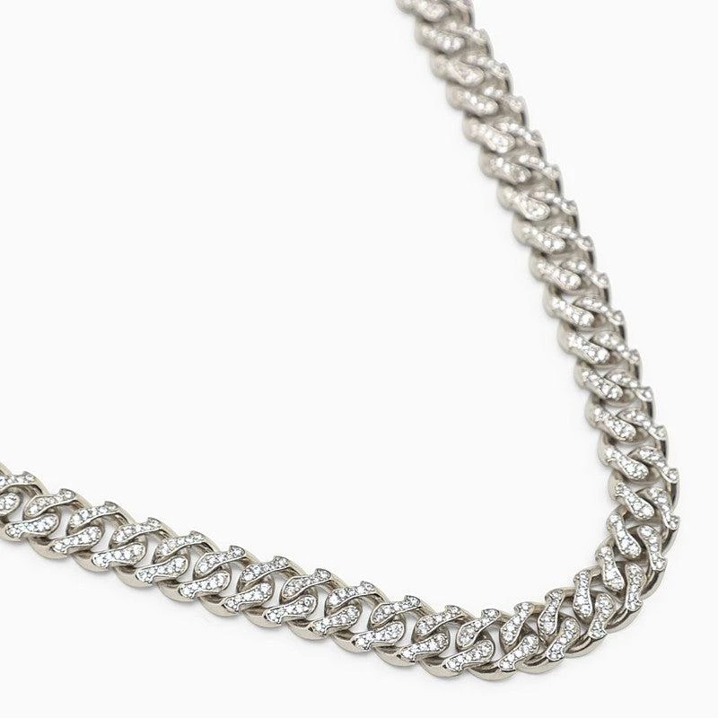 Emanuele Bicocchi Men's 925 Chain Necklace With Crystals 2