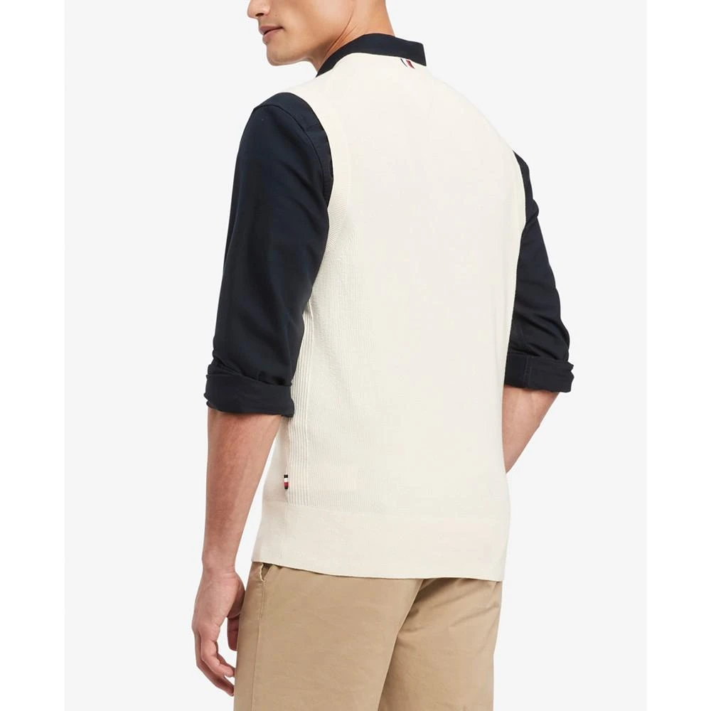 Tommy Hilfiger Men's Ricecorn V-Neck Cotton Sweater Vest 2