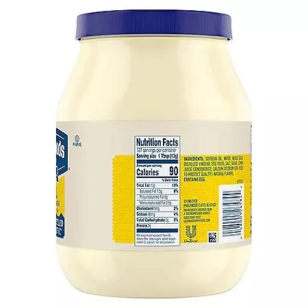 Hellmann's Best Foods Real Mayonnaise, 64 oz. 2