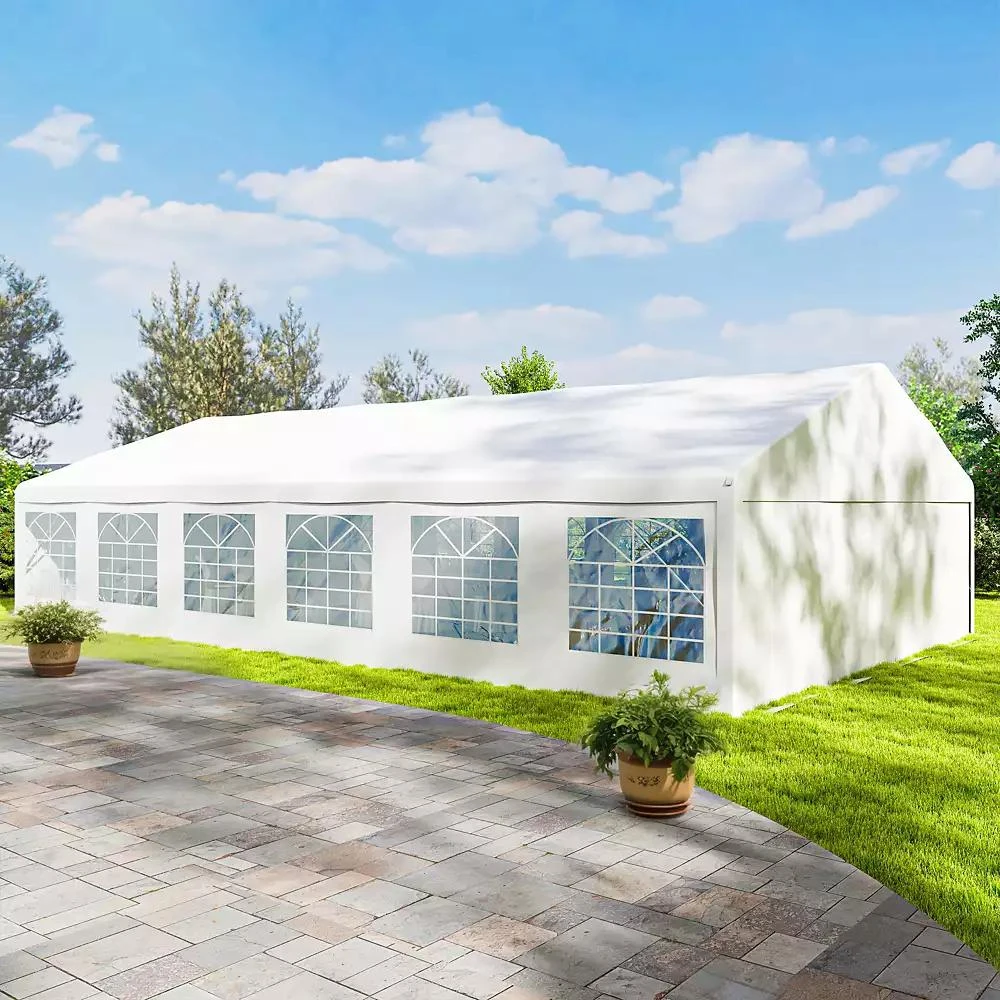 Outsunny 23
 x 39
 Heavy-duty Large Wedding Tent with Sidewalls, 8