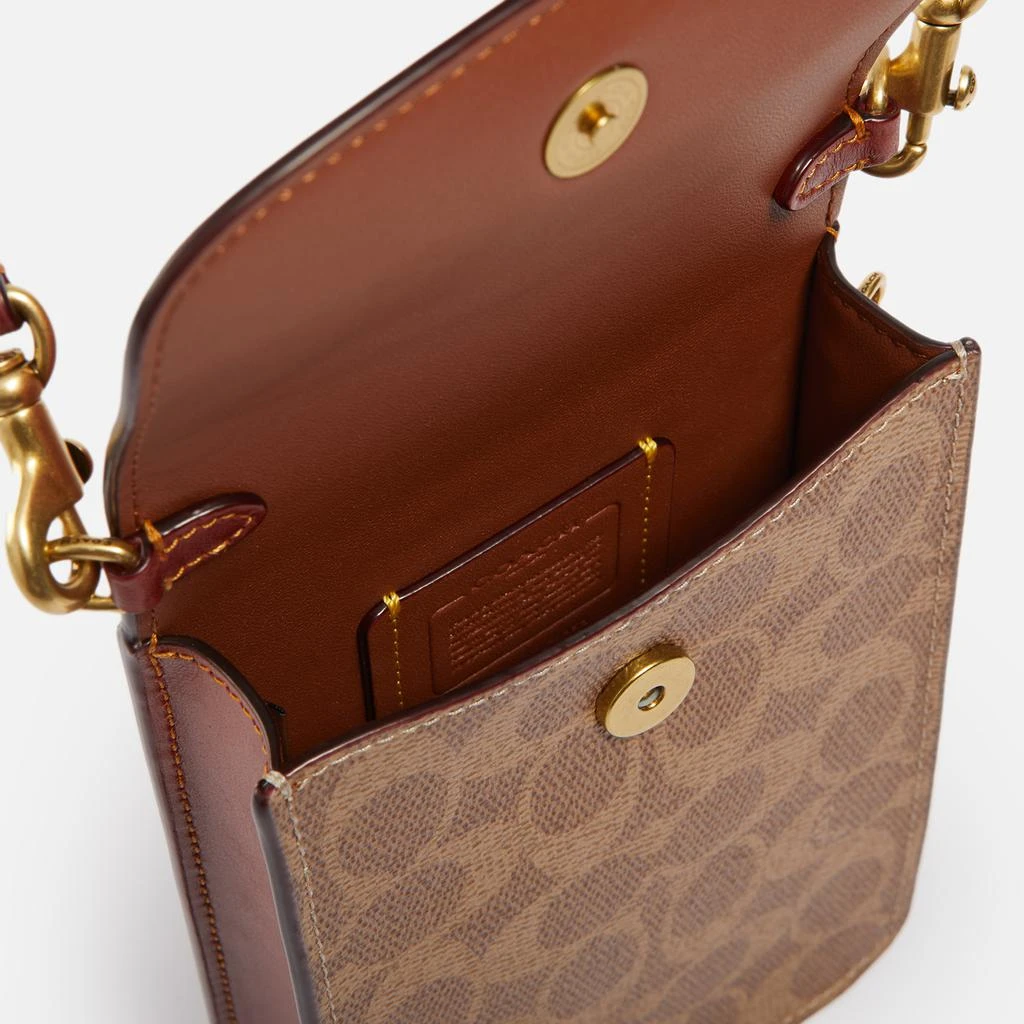 Coach Coach Signature C Coated Canvas Crossbody Phone Bag Men's Bags