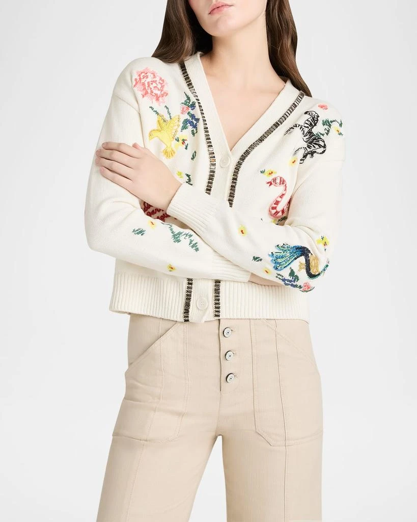 Cinq a Sept Nyla Animal Cardigan 4