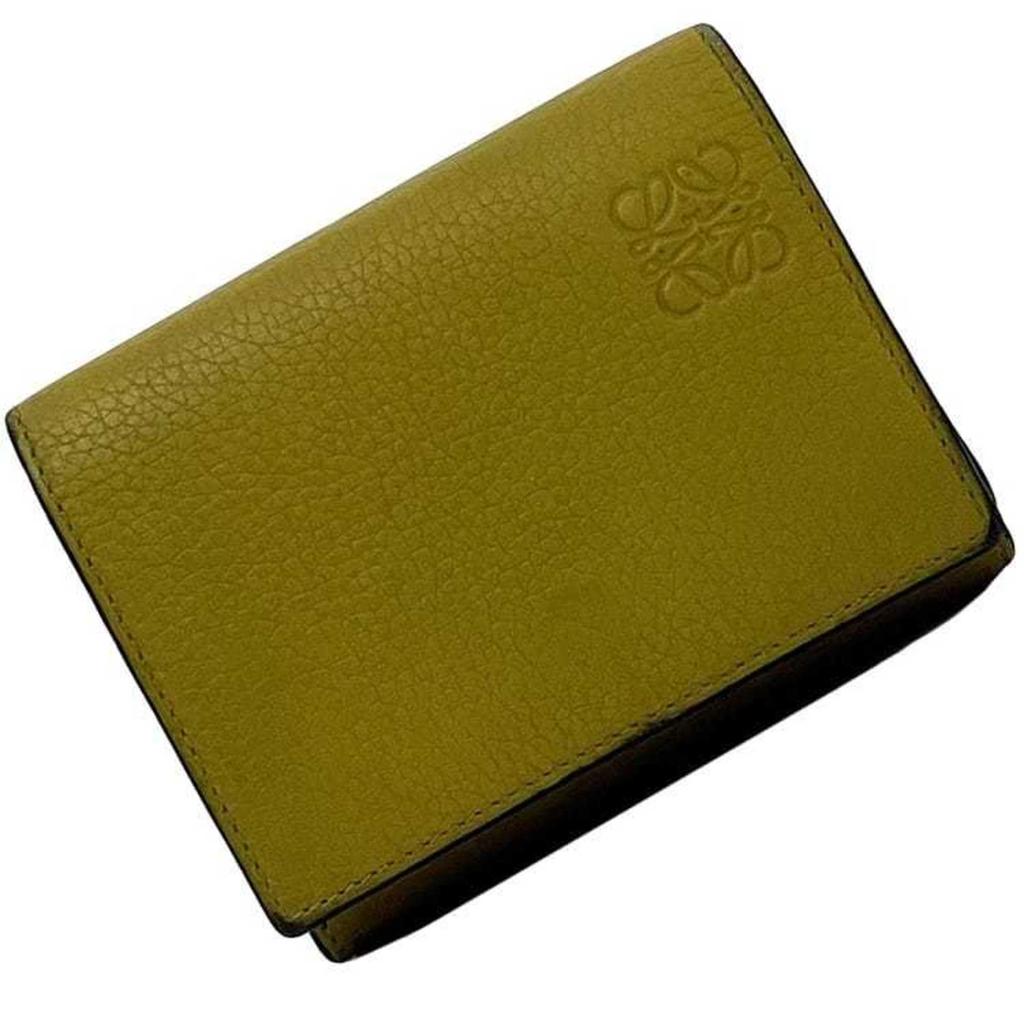 Loewe yellow Leather Wallet (Tri-Fold) (Pre-Owned)