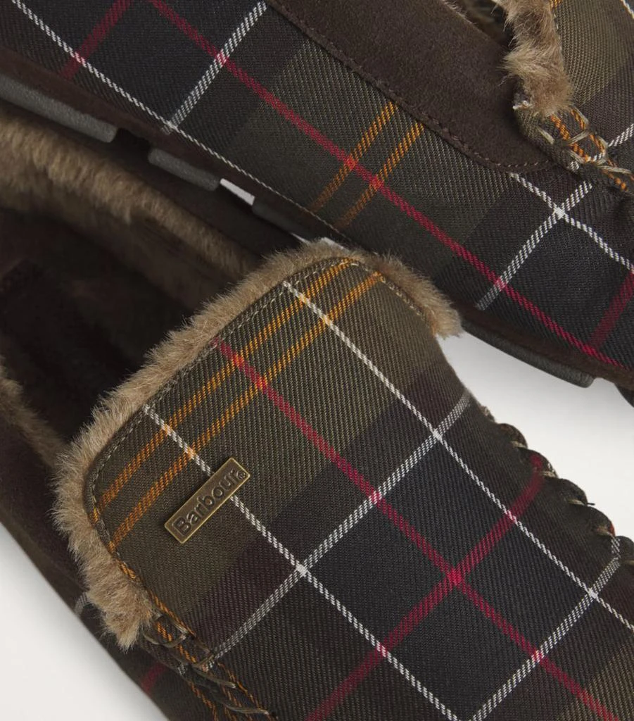 Barbour Recycled Tartan Monty Slippers 7