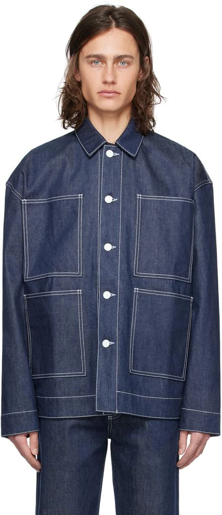 SUNNEI Navy Bellidentro Reversible Denim Jacket 1