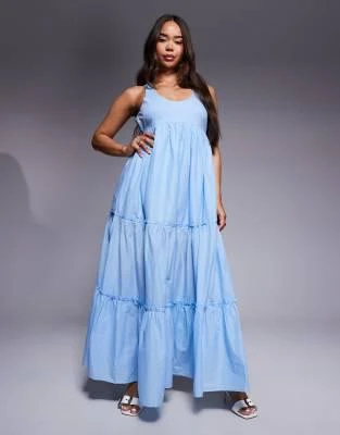 Shop River Island tiered maxi dress in blue on Sale at BeyondStyle – Get  70% Off River Island tiered maxi dress in blue with Limited-Time Flash  Deals, Exclusive Discounts, and Special Offers
