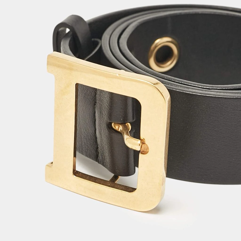 Dior Dior Black Leather Diorquake Buckle Belt 80CM - Belts  display picture 3
