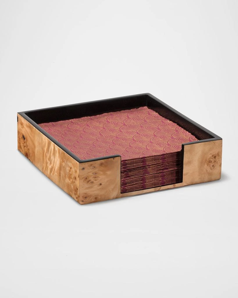 LADORADA Burl Veneer Dinner Napkin Holder 1