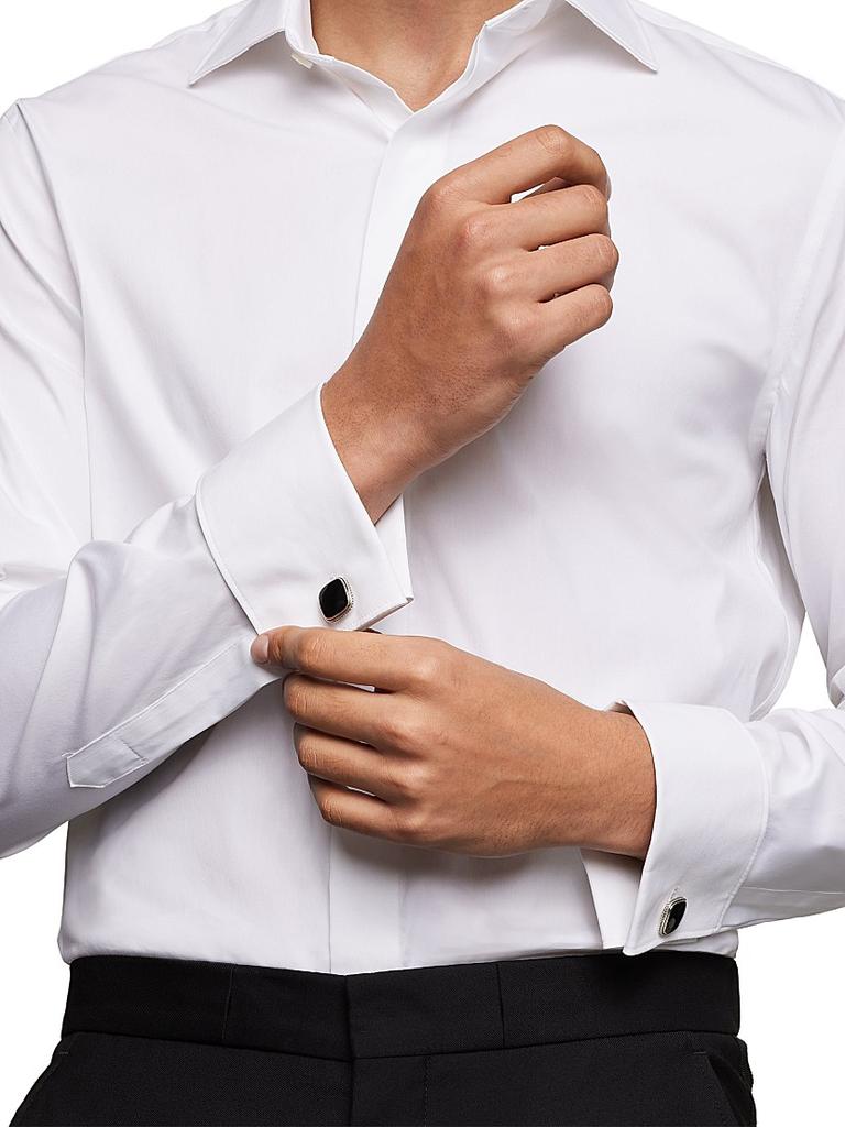 David Yurman Streamline Inlay Cufflinks in Sterling Silver