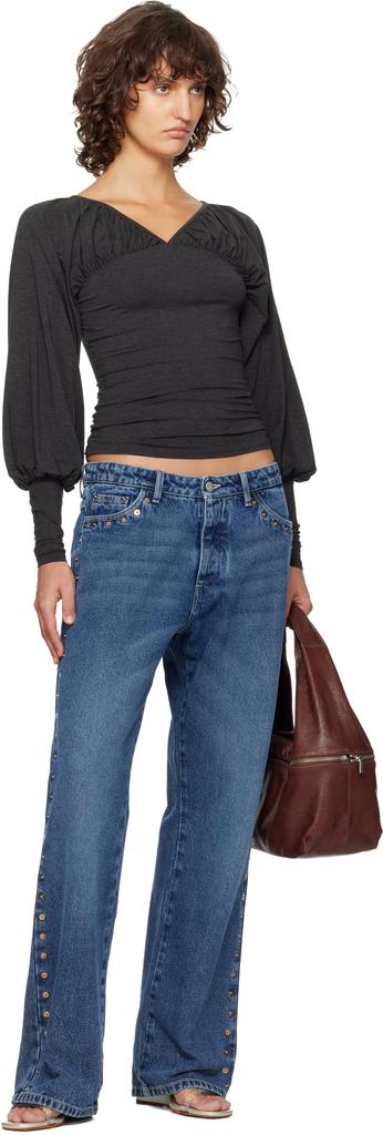 Paloma Wool Gray Tapioca Top - Shirts - BeyondStyle