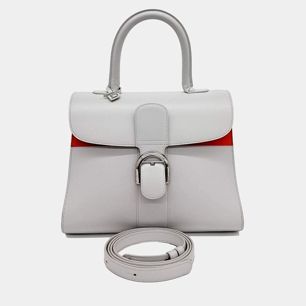 DELVAUX Delvaux Grey Leather Briand MM bag 1