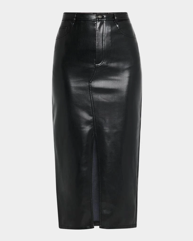 Cinq a Sept Tana Faux-Leather Skirt 1