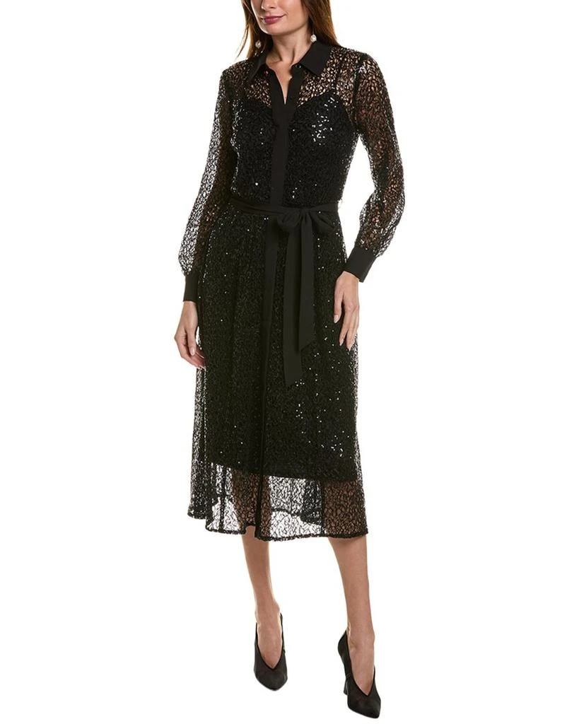 Anne Klein Sequin Lace Shirtdress 1