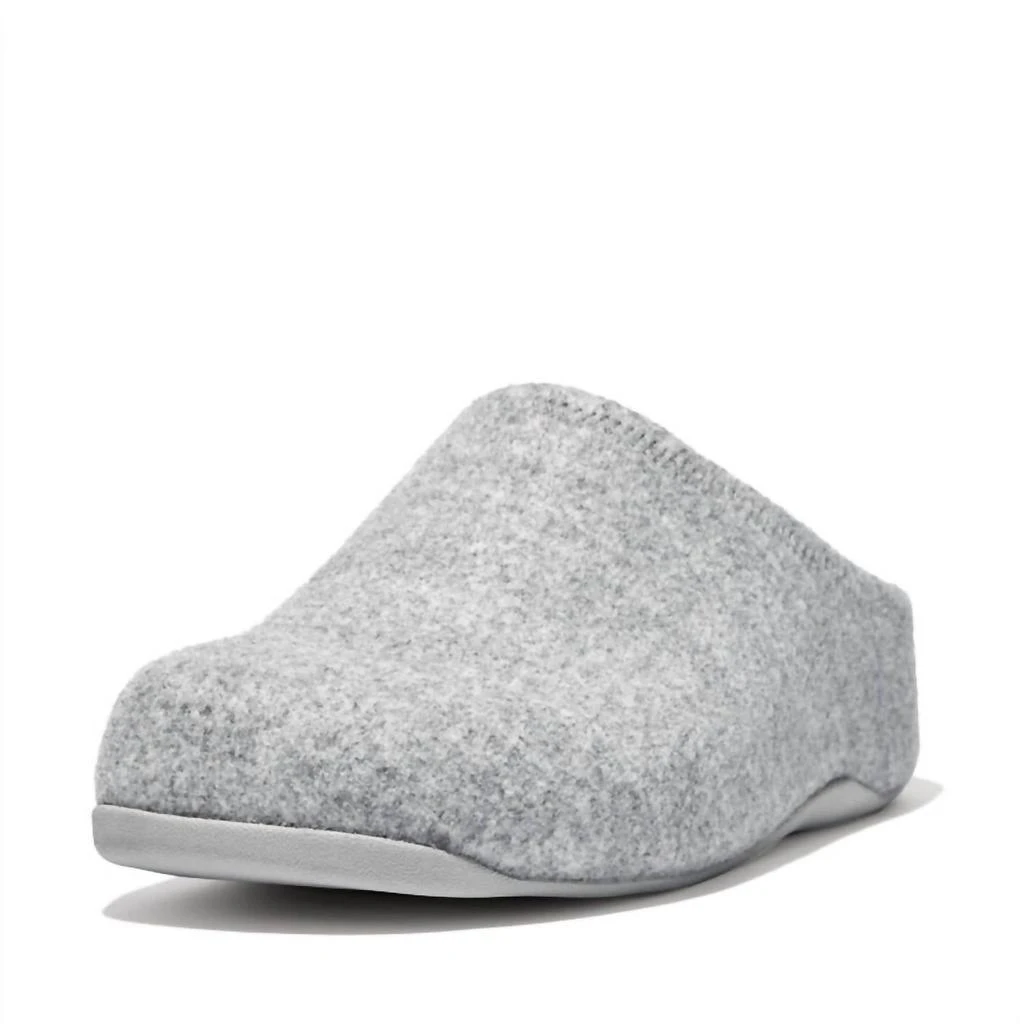 FitFlop Women's Shuv Felt Clog In Grey 1