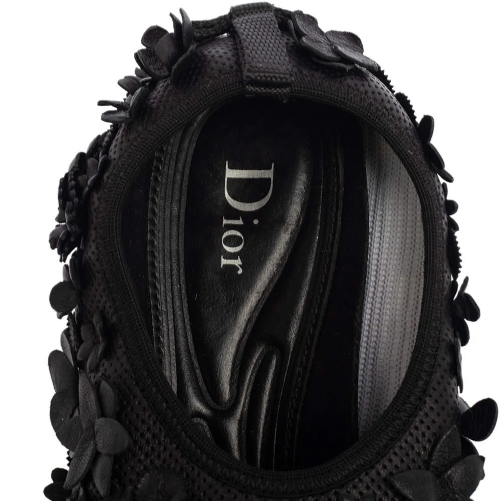 Dior Dior Leather Flower Embellished  Fusion  Sneakers Size 37.5 7