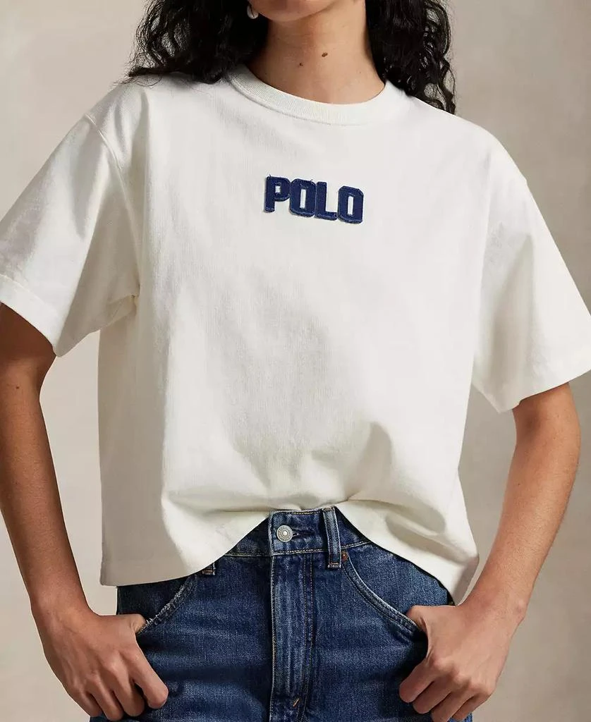 Ralph Lauren Women's Logo Cotton Jersey Crewneck Tee 3