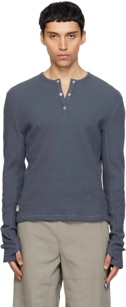 CARRER Navy Lis Classic Henley