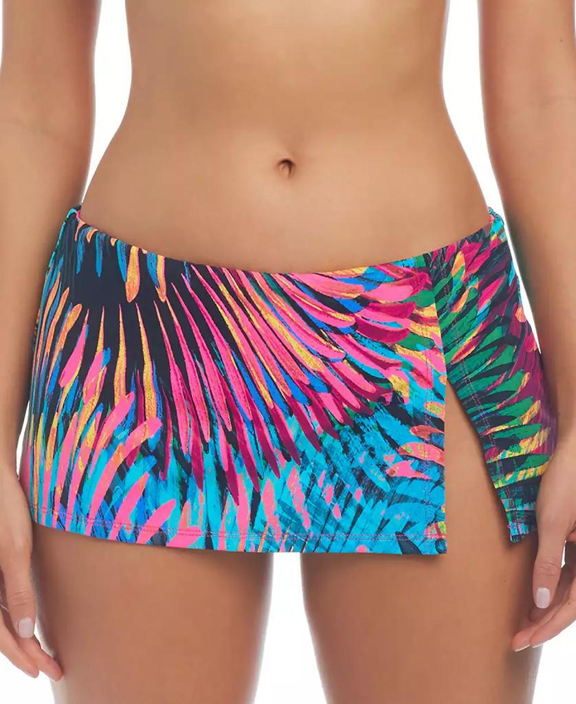 Bleu Rod Beattie Women's Printed Slit Swim Skirt