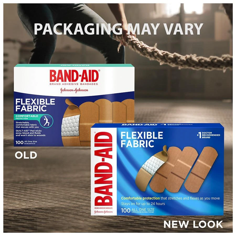 Band-Aid Flexible Fabric Adhesive Bandages All One Size 3