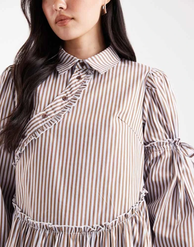 asymmetric mini shirt dress Asymmetrical Mini Dress