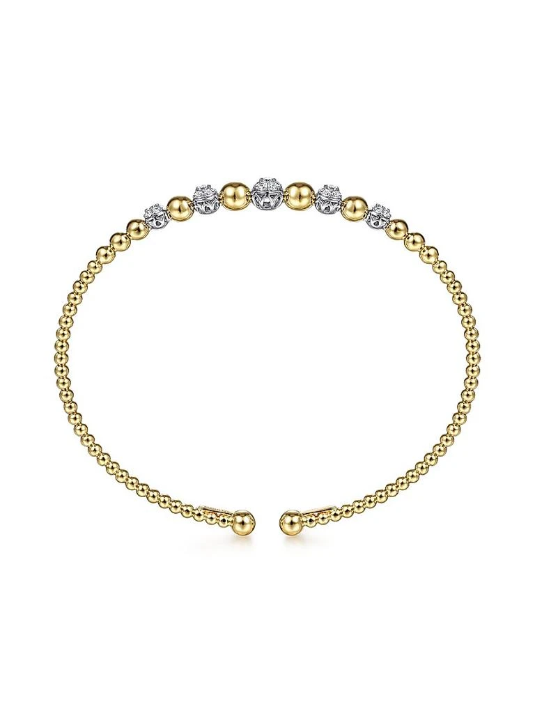 Gabriel 
Co Bujukan 14K Gold 
0.35 TCW Diamond Cuff Bracelet 4