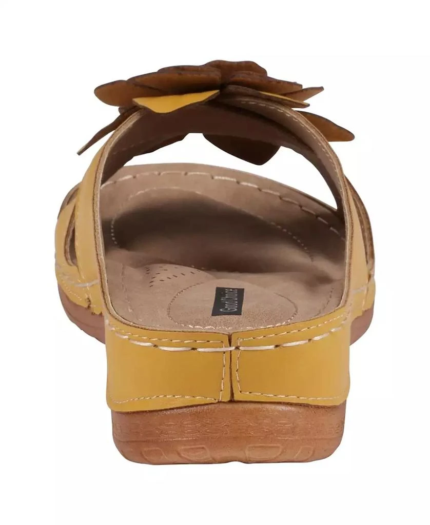 GC Shoes Women's Joy Flower Rosette Comfort Sandals 3
