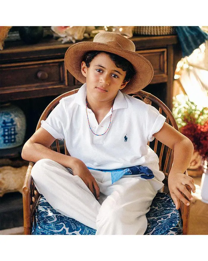 Ralph Lauren Boys' Cotton Mesh Polo Shirt - Little Kid, Big Kid
