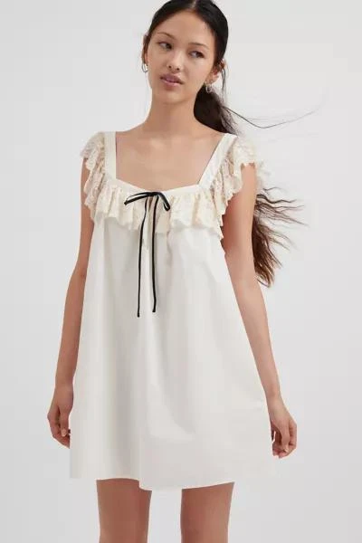 Kimchi Blue Kimchi Blue Rebecca Lace Trim Babydoll Mini Dress 5
