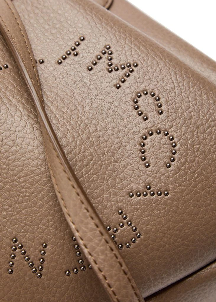 Stella McCartney Logo studded faux leather top handle bag 4