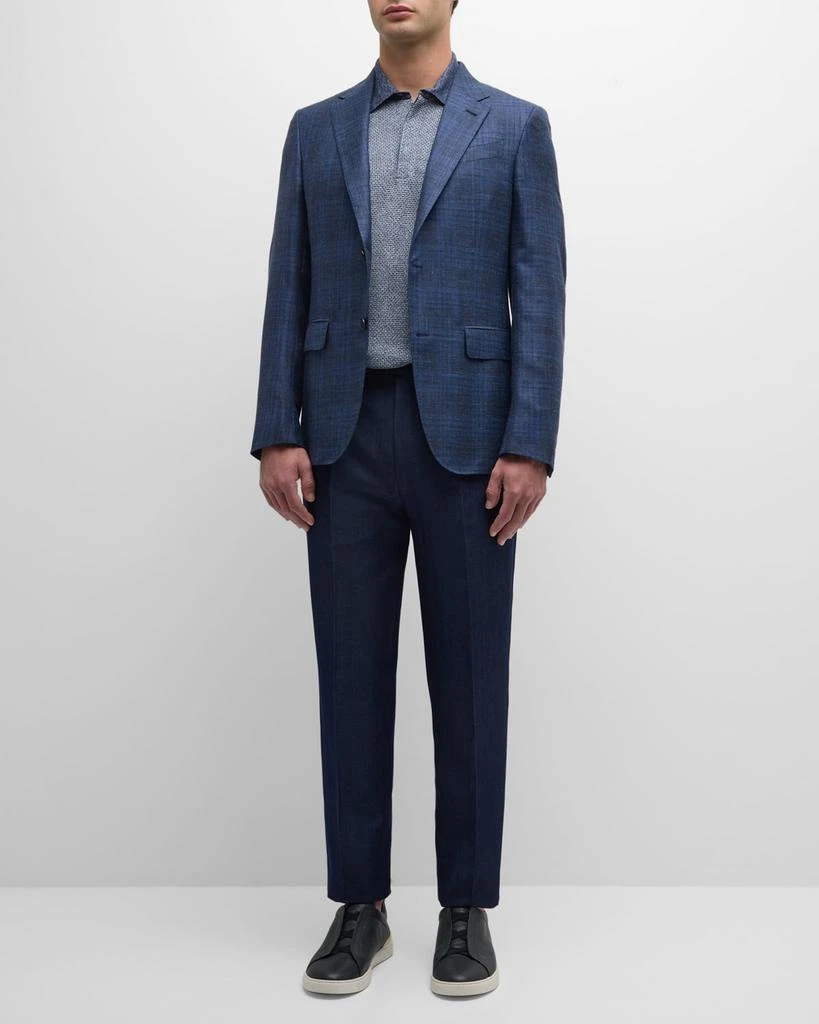 Zegna Men's Macro-Check Sport Coat 2