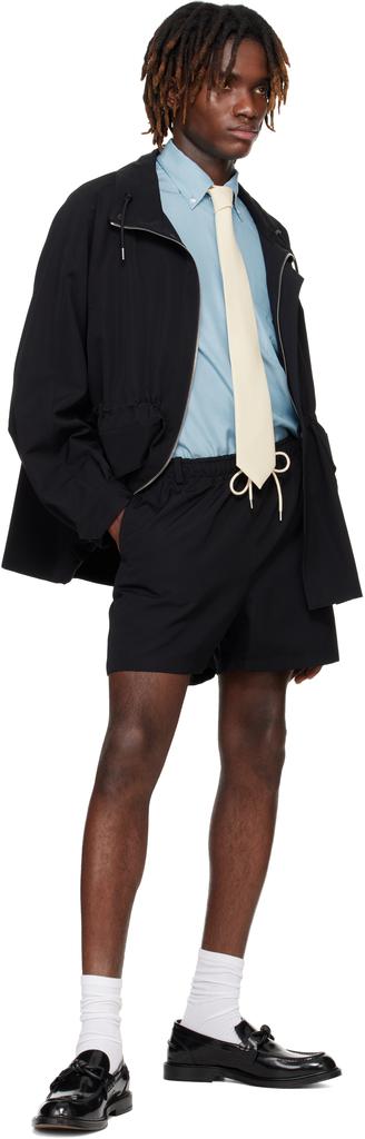 Shop Black Wool Max Canvas Shorts on Sale at BeyondStyle – Get 45