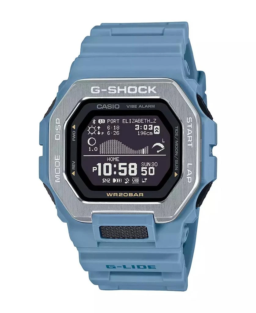 G-Shock Men's Digital Blue Resin Watch, 46mm GBX100-2A 1