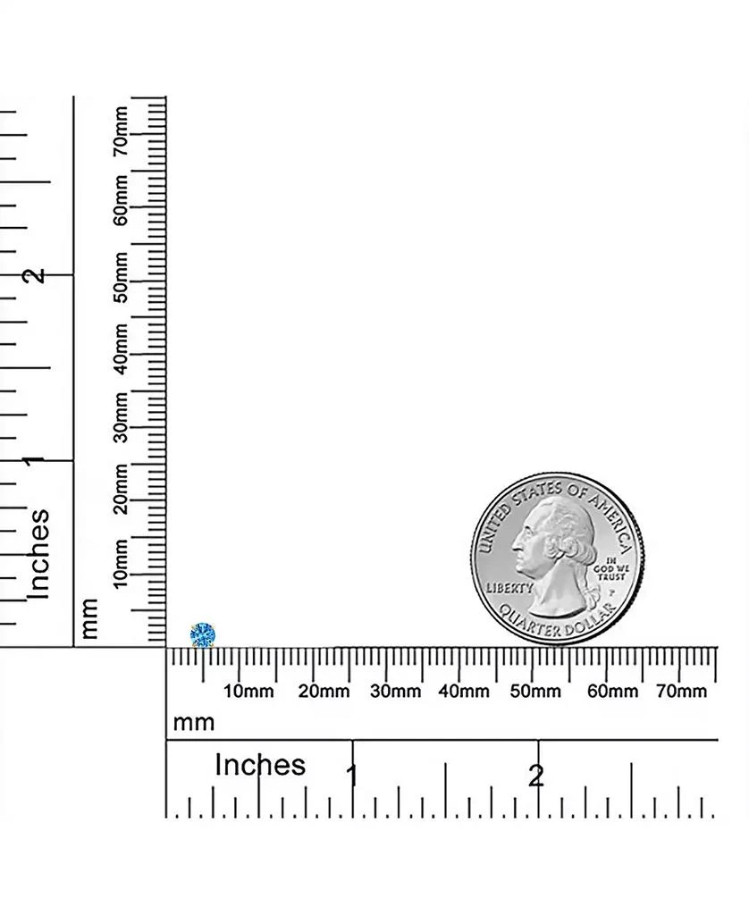 Bling Jewelry Tiny 3MM Solitaire CZ Cartilage 1 Stud Earring 14K Gold Screwback 4