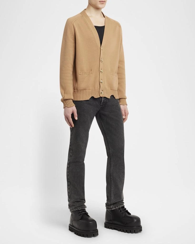 Alexander McQueen Men's Distressed Skull Cardigan 3