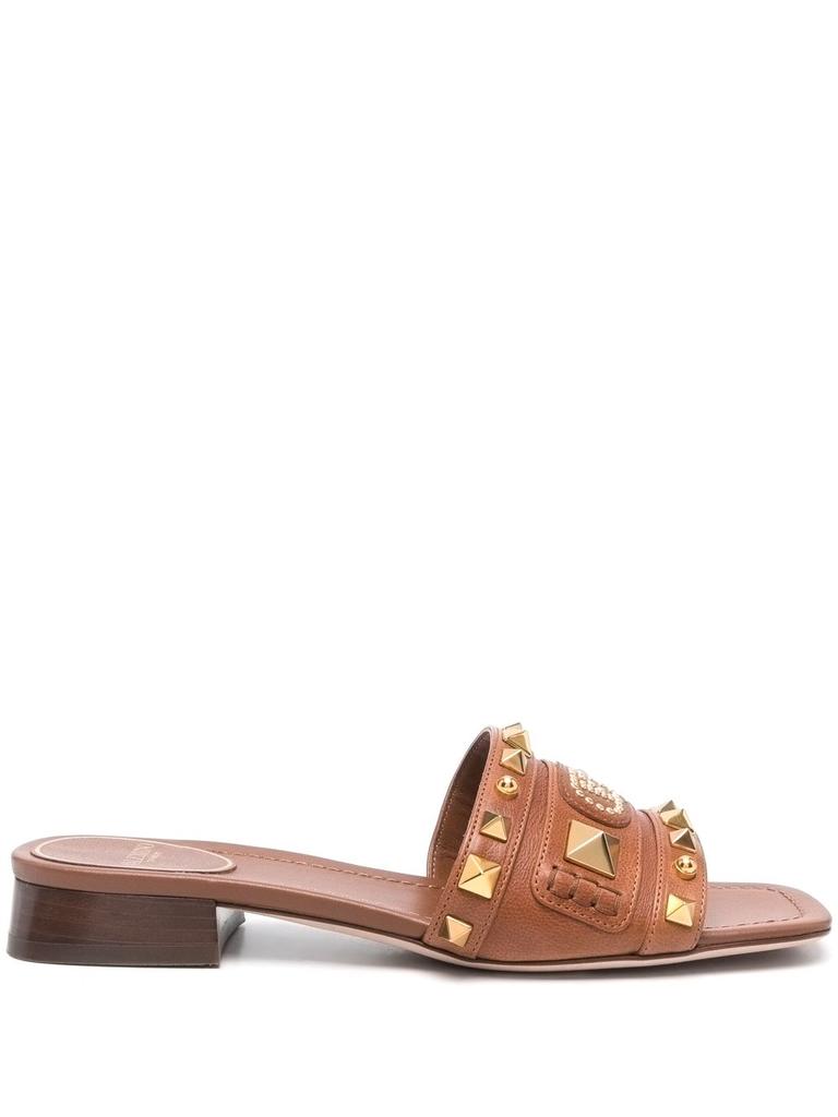 Valentino PLASTER CASTER LEATHER MULES - Slippers - Compare