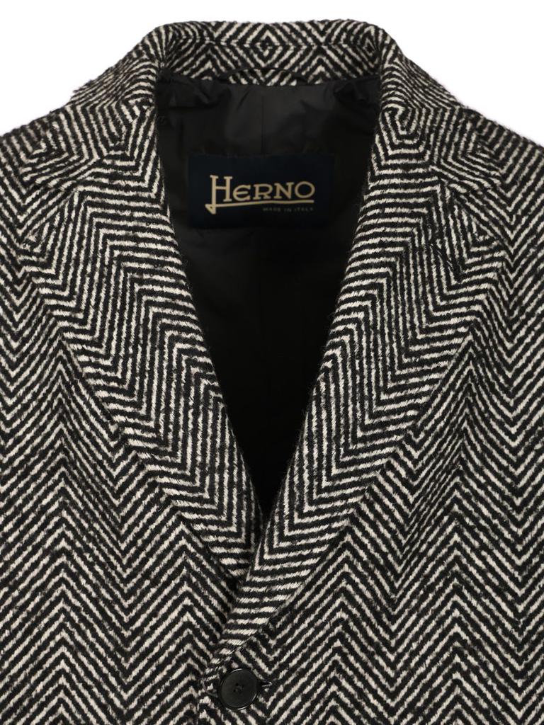 Herno Cappotto Chevron Lana