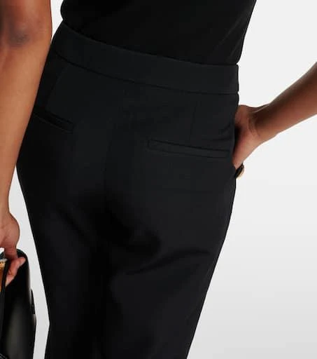 Balmain Virgin wool flared pants 5