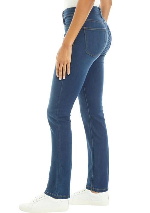 Crown & Ivy™ Ivy Womens Mid Rise Straight Jeans 3