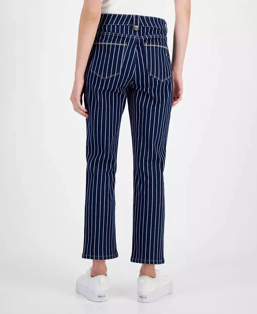 Nautica Jeans Women's Striped Straight-Leg Ankle Jeans 2