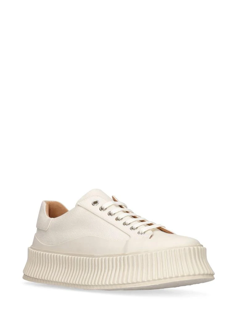 Jil Sander 40mm Vulcanized Canvas Sneakers 2