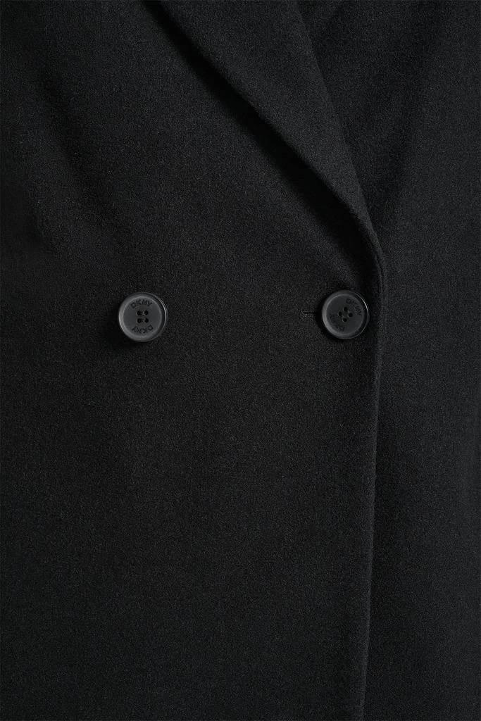 DKNY DOUBLE BREASTED FAUX WOOL COAT 5