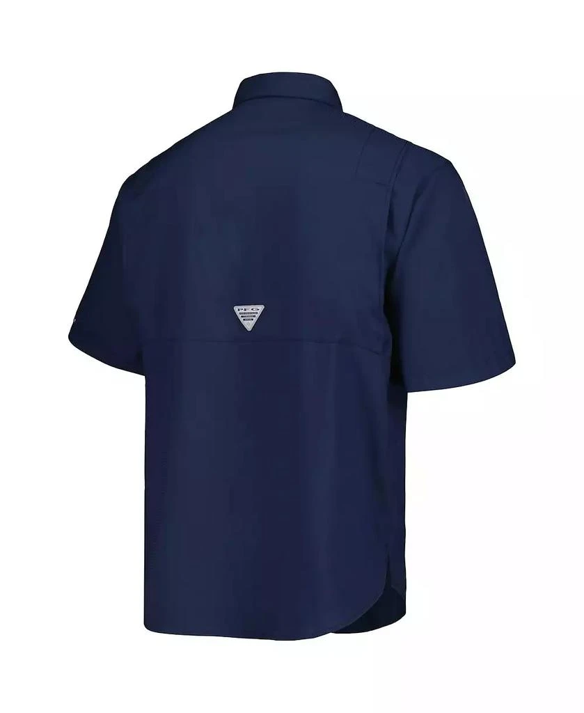 Columbia Men's Navy Tampa Bay Rays Tamiami Omni-Shade Button-Down Shirt 4