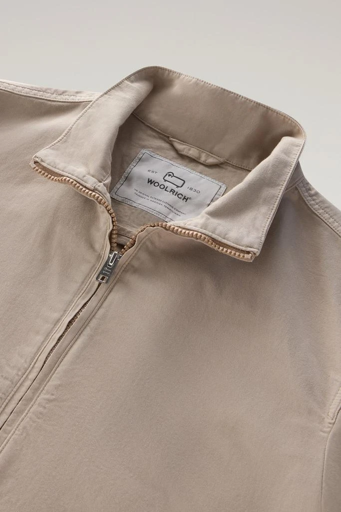 Woolrich Bomber Jacket in Cotton-Linen Blend - Men - Beige 6
