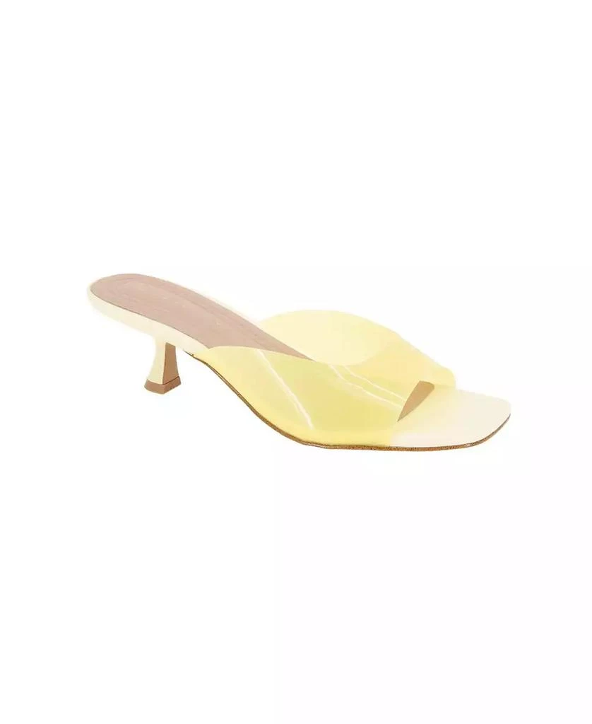 BCBG Women's Inika Vinyl Slip On Dress Sandals 1