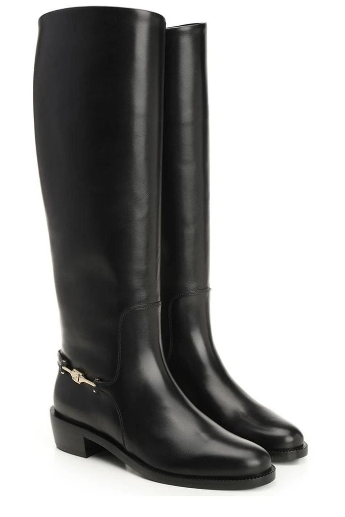 Salvatore Ferragamo Ferragamo F Buckle Knee Boots 2